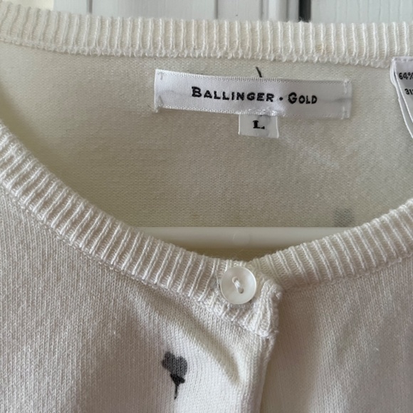 Ballinger Gold Cardigan Sweater, Size Large - Picture 3 of 4